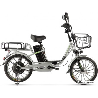 Электровелосипед городской Eltreco Green City Beta 2022 (серебристый)