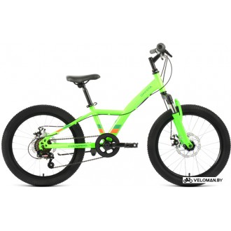 Детский велосипед Forward Dakota 20 2.0 D 2022 (ярко-зеленый/ярко-оранжевый)