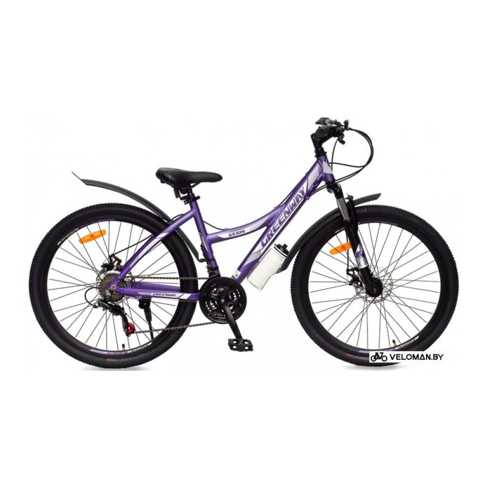 Велосипед Greenway 6930M р.17.5 2021 (фиолетовый/белый)