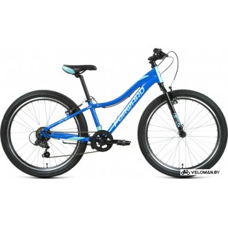 Велосипед горный Forward Jade 24 1.0 2022 (синий/бирюзовый)