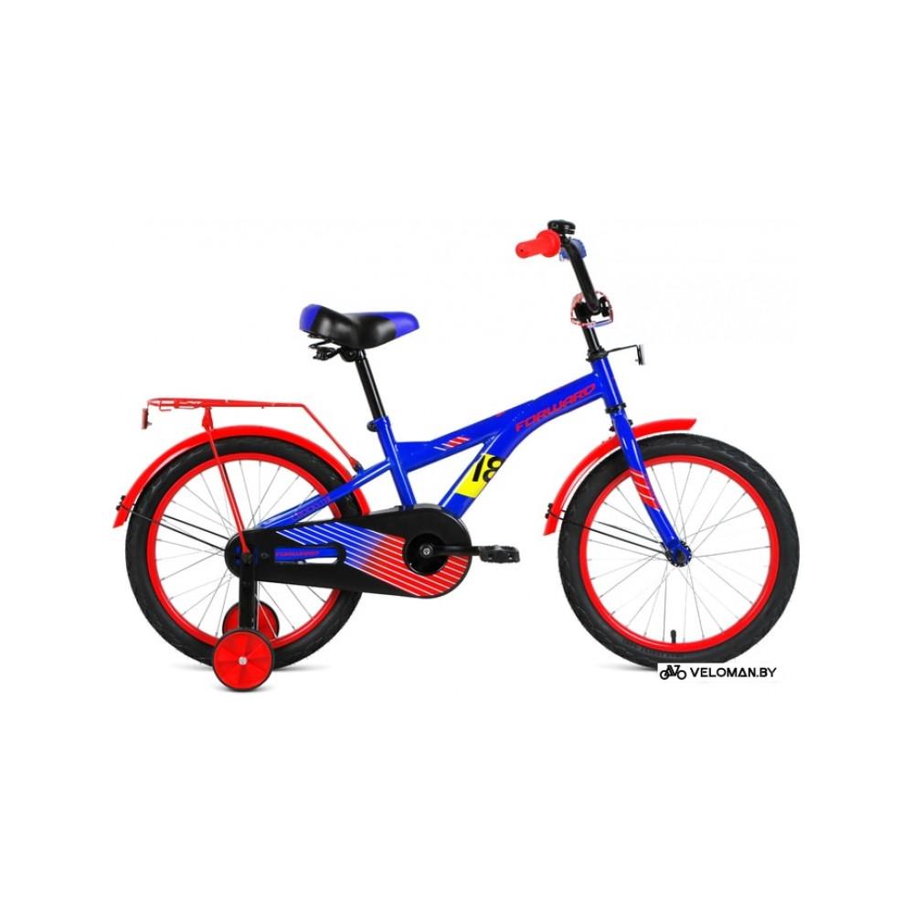 Детский велосипед Forward Crocky 18 2021 (синий/красный)