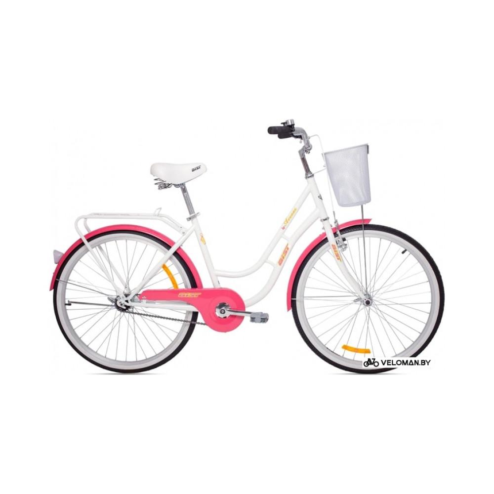 Велосипед AIST Avenue 2021 (белый/розовый)