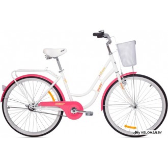 Велосипед городской AIST Avenue 2021 (белый/розовый)