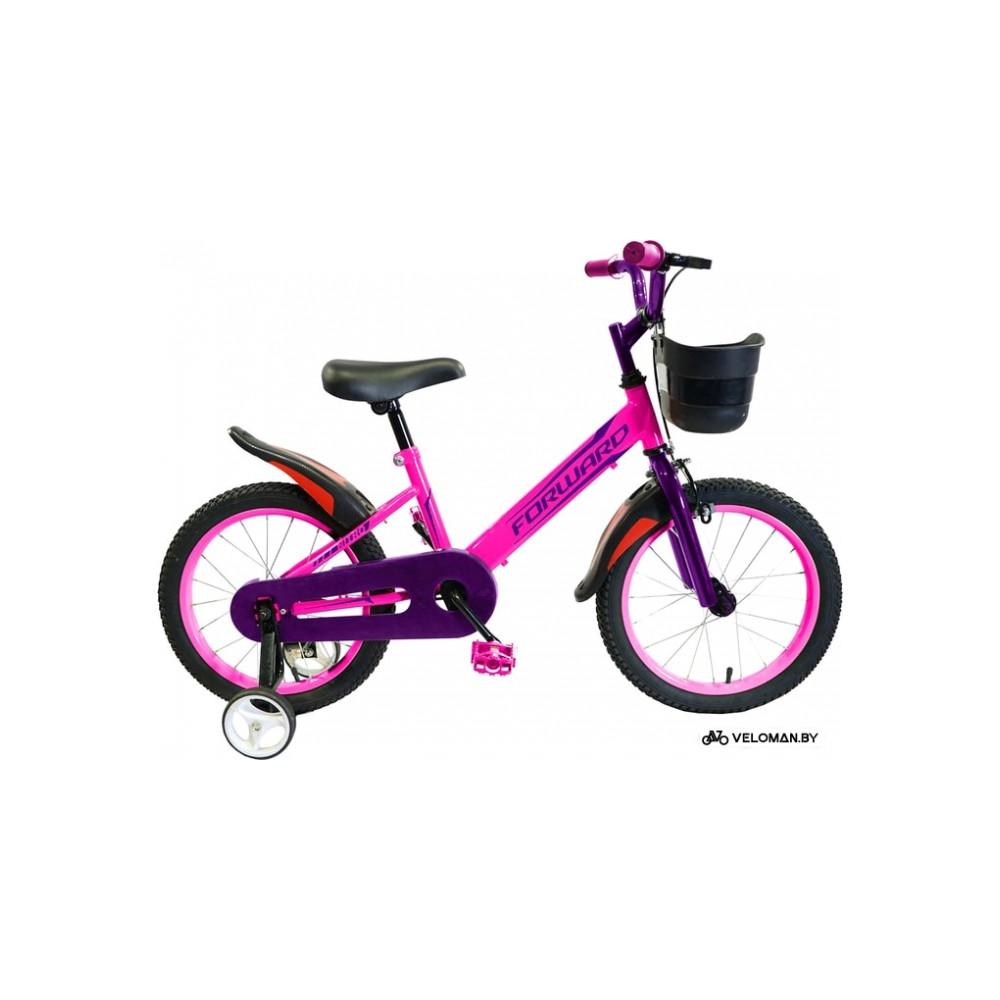 Детский велосипед Forward Nitro 18 2020 (розовый/фиолетовый)