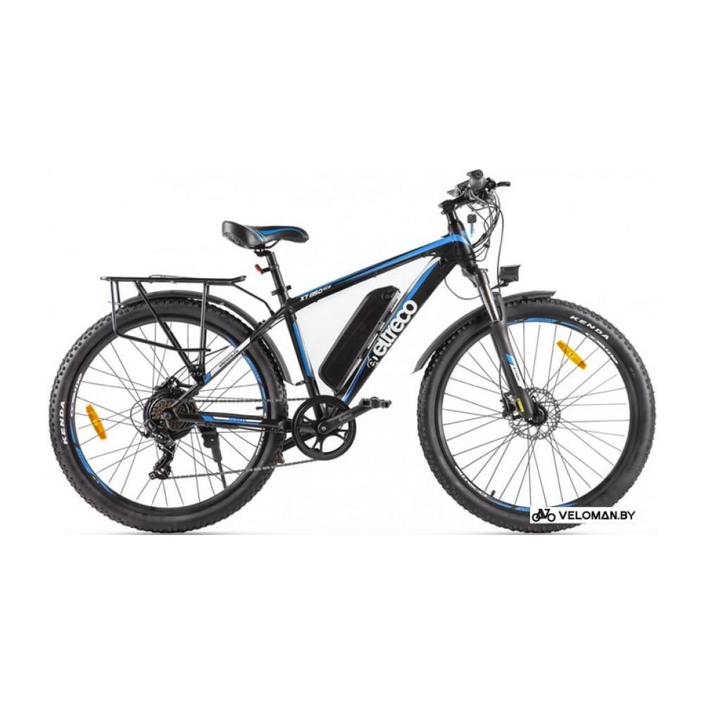 Электровелосипед горный Eltreco XT 850 New (черный/синий)