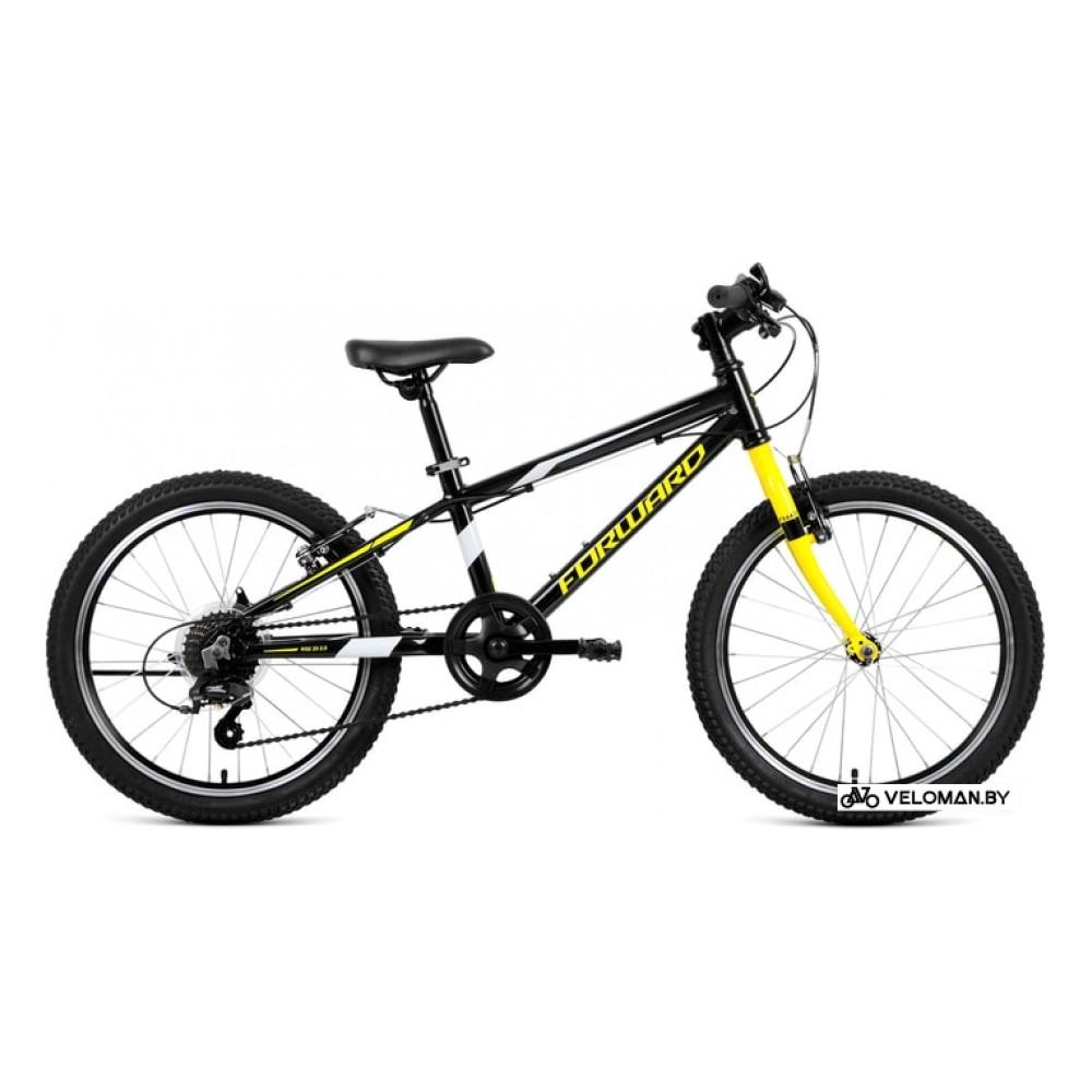 Детский велосипед Forward Rise 20 2.0 2020 (черный)
