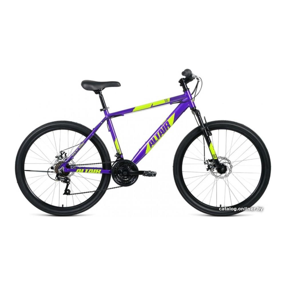 Велосипед горный Altair AL 26 D р.17 2021 (фиолетовый)
