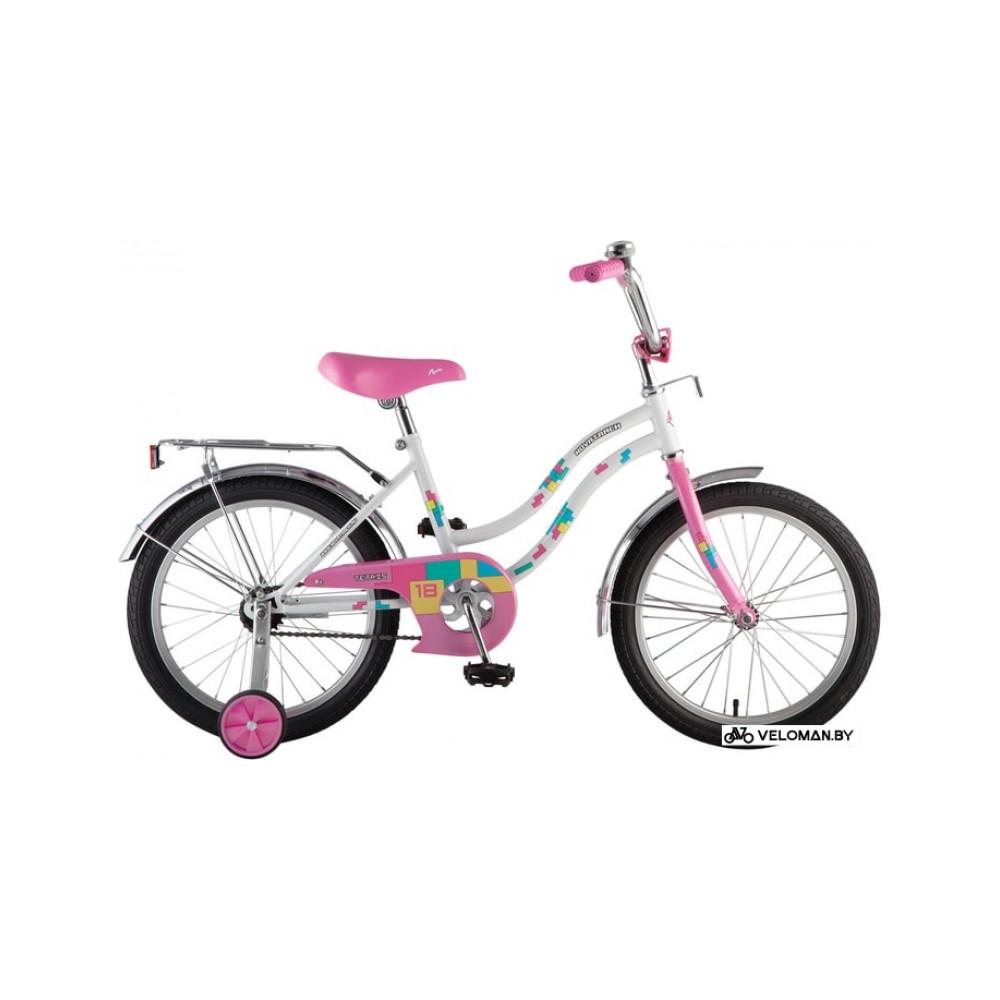 Детский велосипед Novatrack Tetris 16 (розовый/белый)