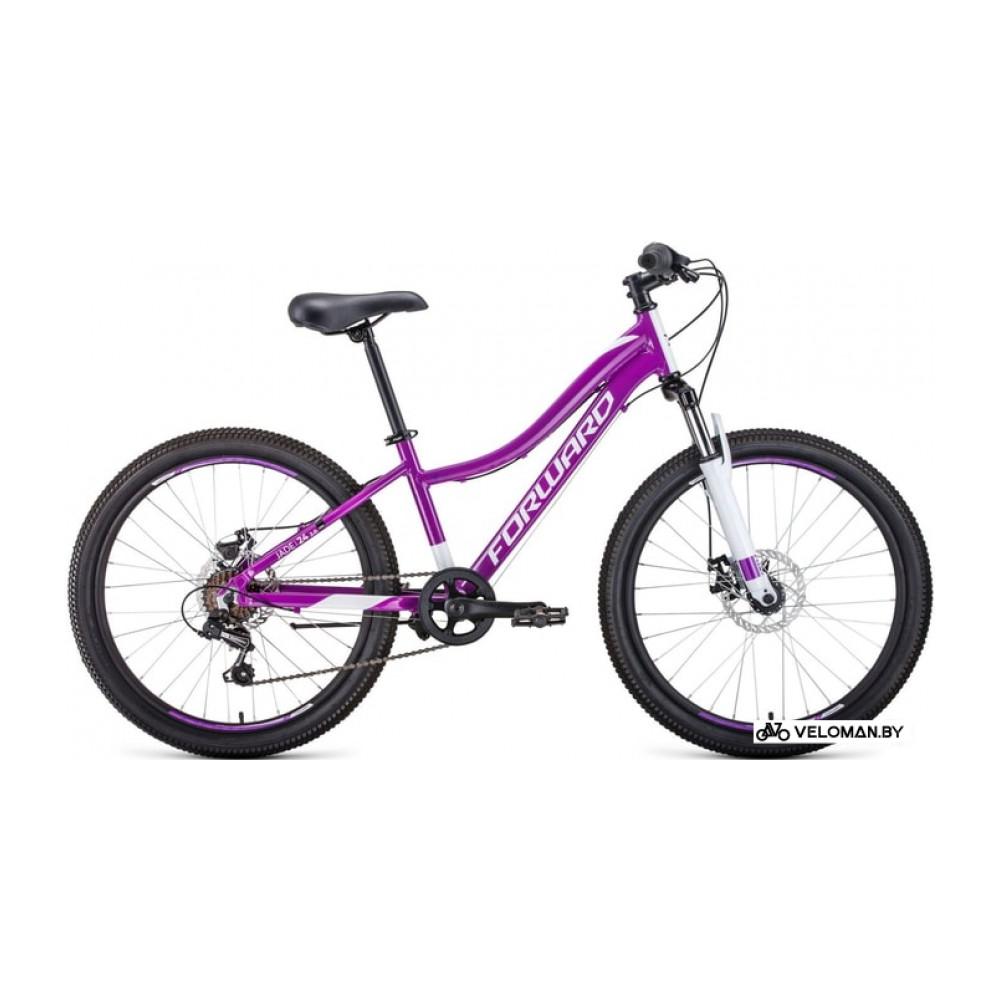 Велосипед Forward Jade 24 2.0 disc 2020 (фиолетовый)