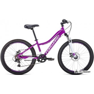 Велосипед Forward Jade 24 2.0 disc 2020 (фиолетовый)