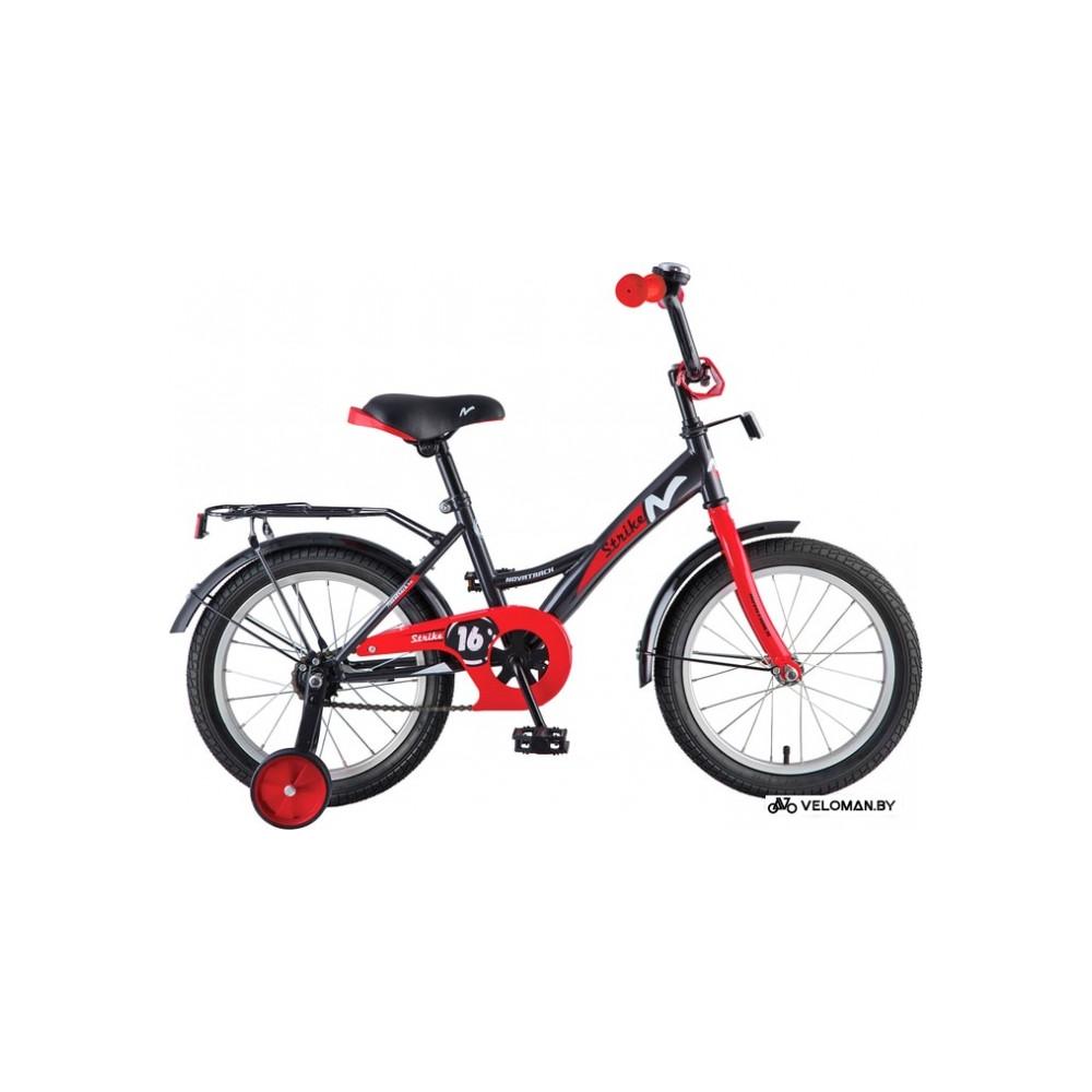 Детский велосипед Novatrack Strike 18 (черный/красный)