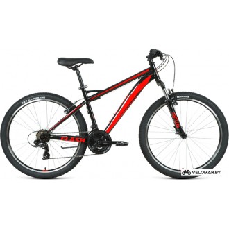 Велосипед горный Forward Flash 26 1.2 S р.17 2021 (черный/красный)