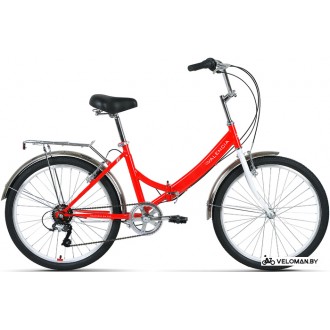 Велосипед городской Forward Valencia 24 2.0 2022 (красный/белый)