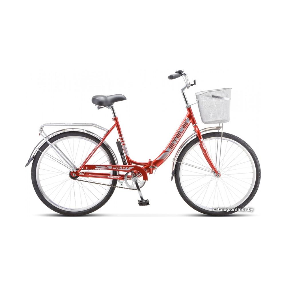 Велосипед городской Stels Pilot 810 26 Z010 2022 (красный)