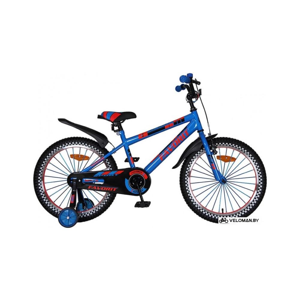 Детский велосипед Favorit Sport 20 (синий, 2020)
