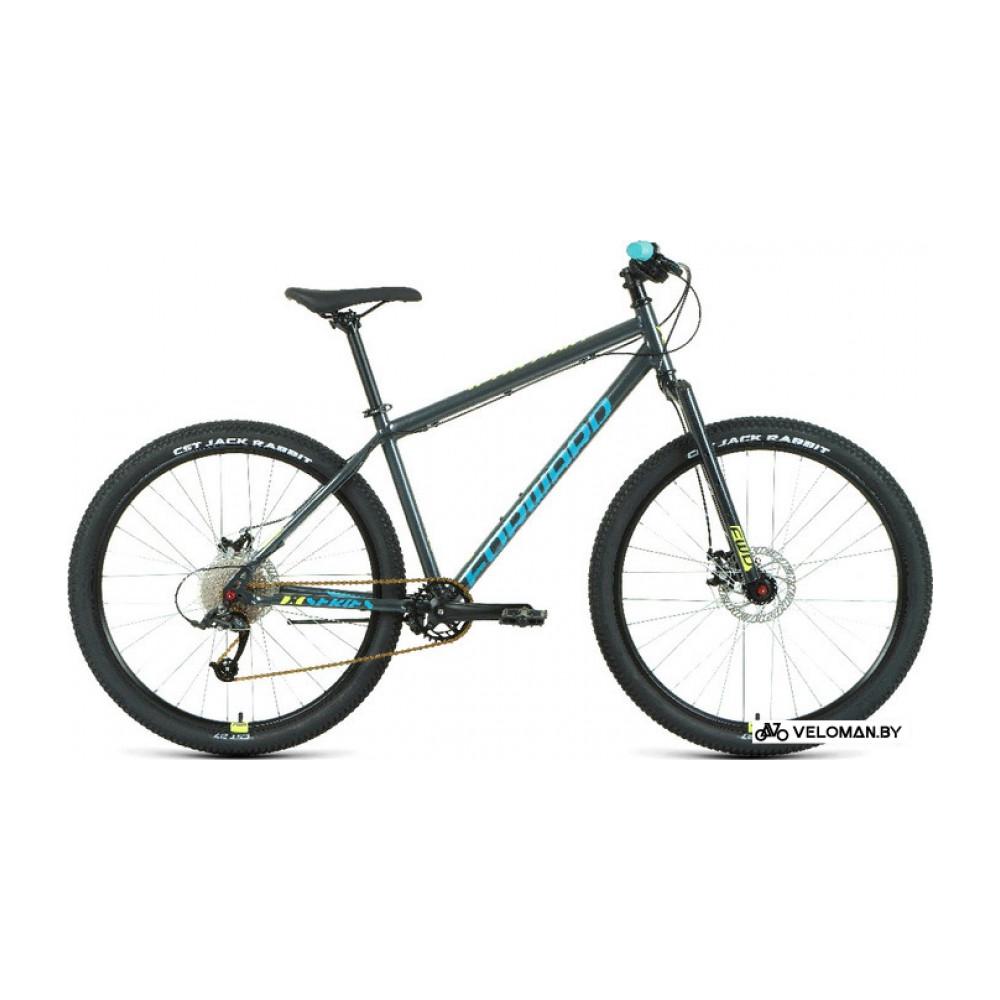 Велосипед горный Forward Sporting 27.5 X D р.19 2022 (темно-серый/зеленый)