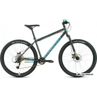 Велосипед горный Forward Sporting 27.5 X D р.17 2022 (темно-серый/зеленый)