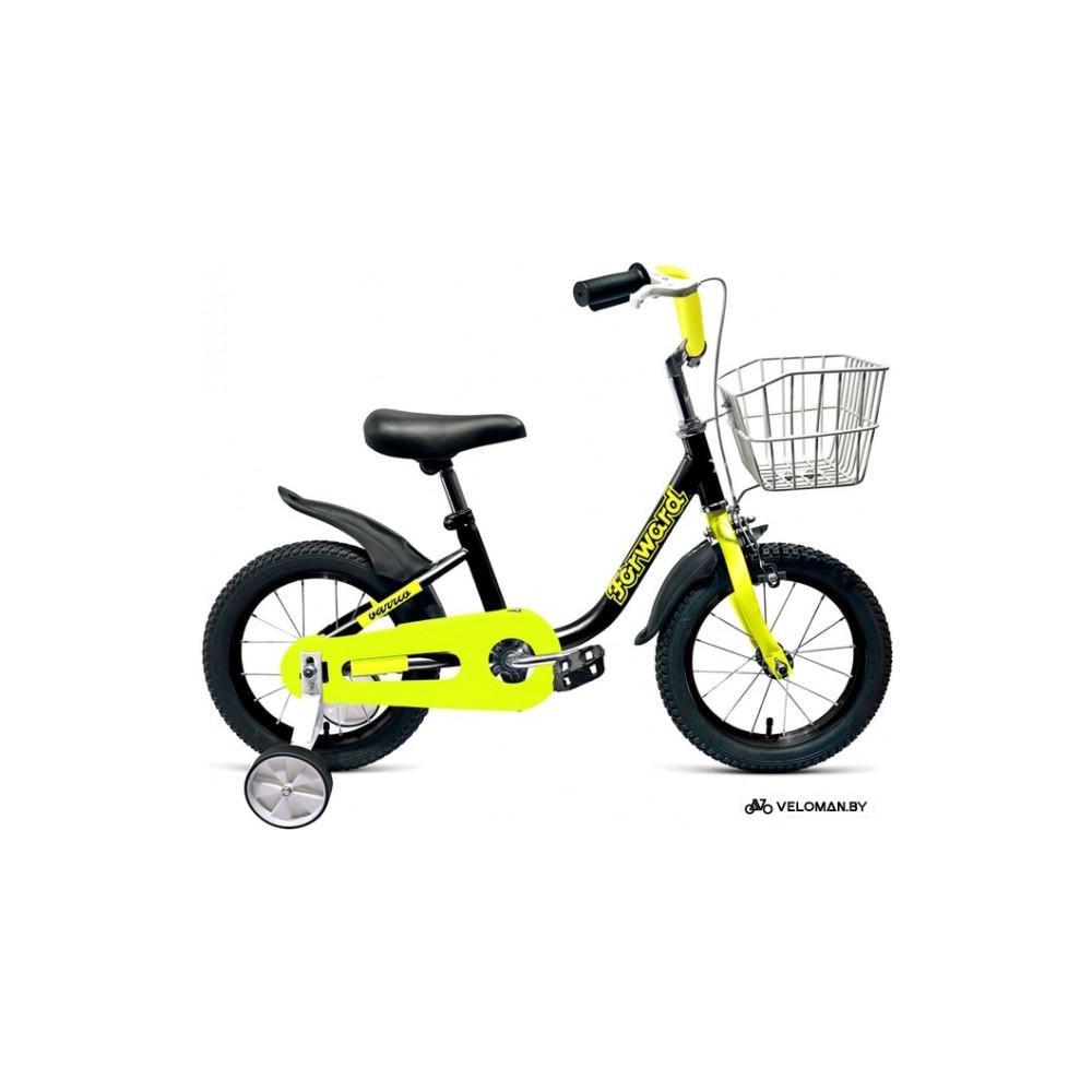 Детский велосипед Forward Barrio 14 (черный/желтый, 2019)