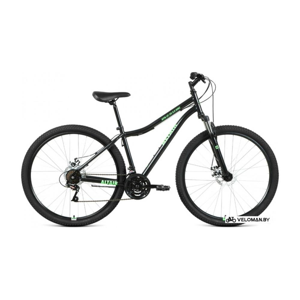 Велосипед Altair MTB HT 29 2.0 disc р.21 2021 (черный/зеленый)