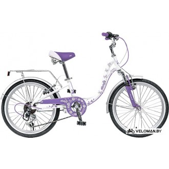Детский велосипед Novatrack Butterfly 20 (белый/фиолетовый, 2019) 20SH6V.BUTTERFLY.VL9