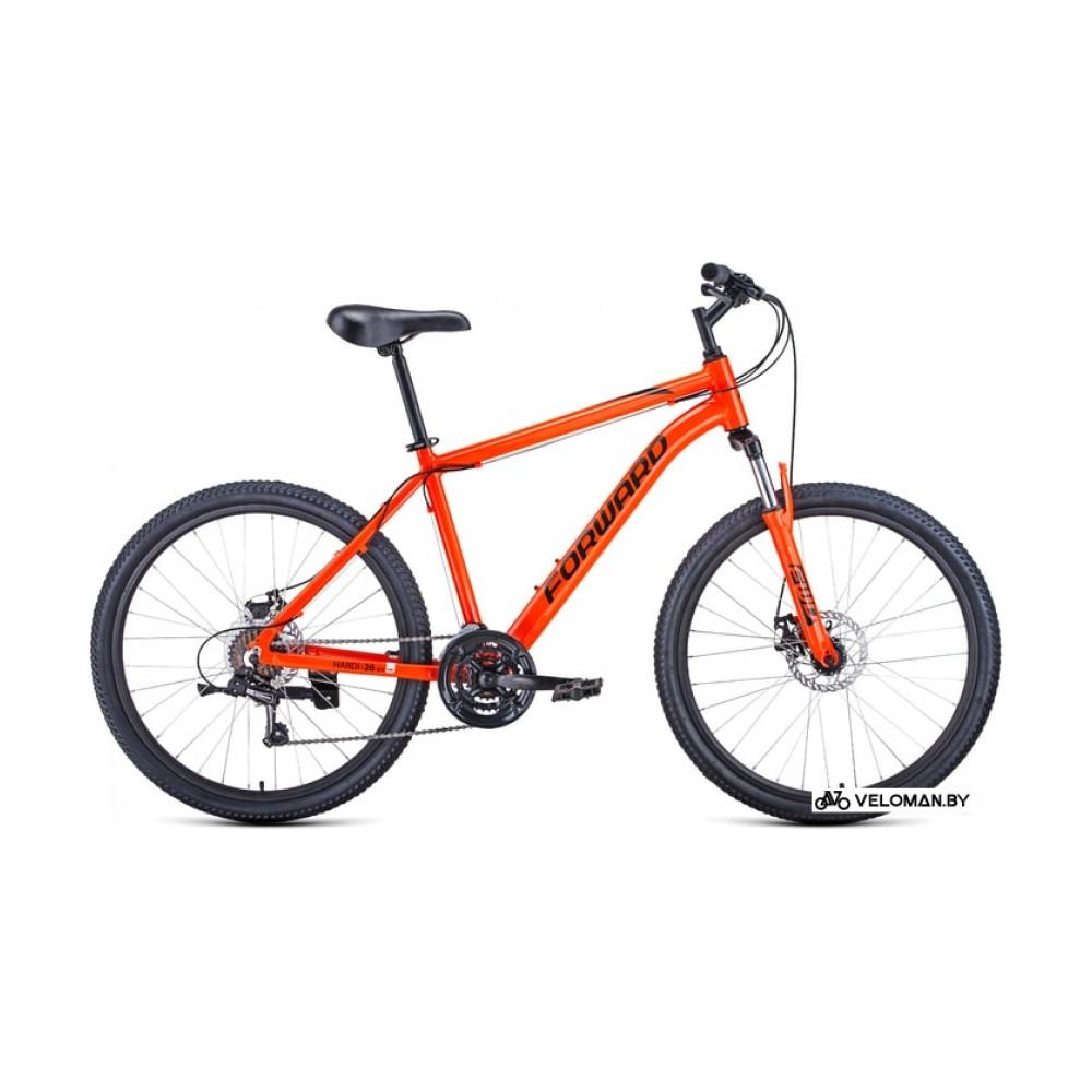 Велосипед Forward Hardi 26 2.1 disc р.18 2021 (оранжевый)