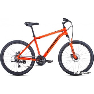 Велосипед горный Forward Hardi 26 2.1 disc р.18 2021 (оранжевый)