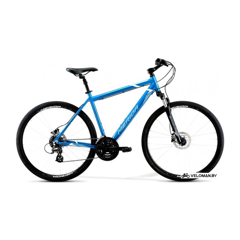 Велосипед гибридный Merida Crossway 10 XS 2021 (голубой)