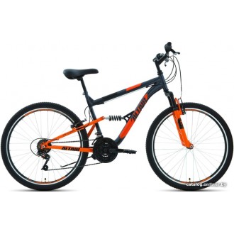 Велосипед Altair MTB FS 26 1.0 р.16 2021 (серый/оранжевый)
