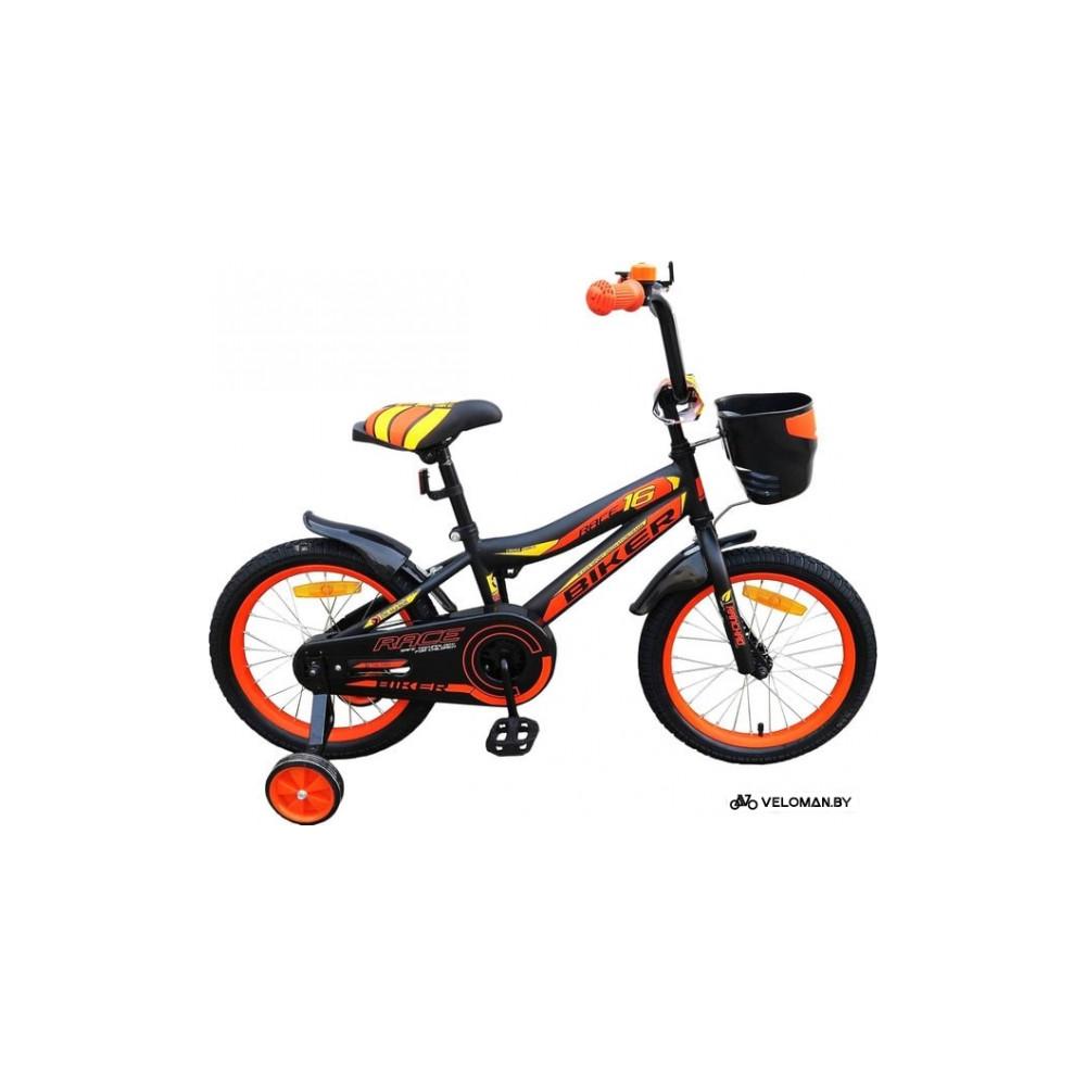 Детский велосипед Favorit Biker 14 (черный/оранжевый, 2019)
