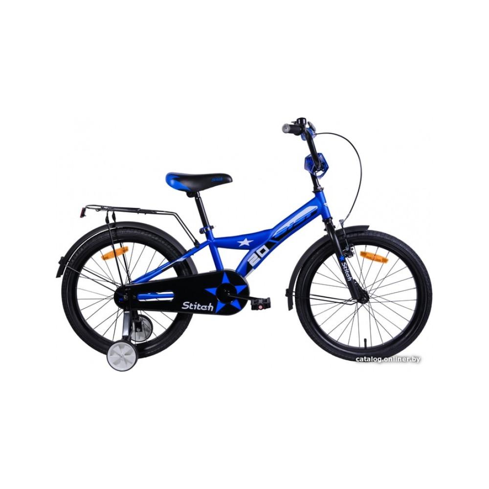Детский велосипед AIST Stitch 20 (синий/черный, 2019)