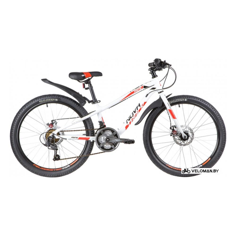 Велосипед горный Novatrack Prime Disc 24 р.11 2020 (белый)