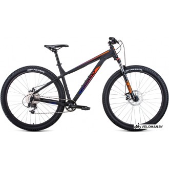 Велосипед Forward Next 29 X 2021 (черный матовый/ярко-оранжевый)