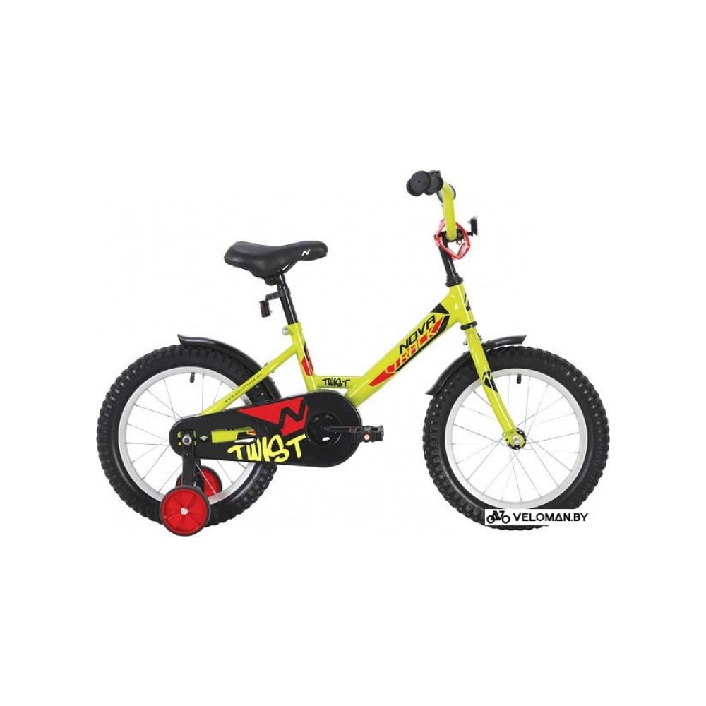 Детский велосипед Novatrack Twist New 18 181TWIST.GN20 (салатовый/черный, 2020)