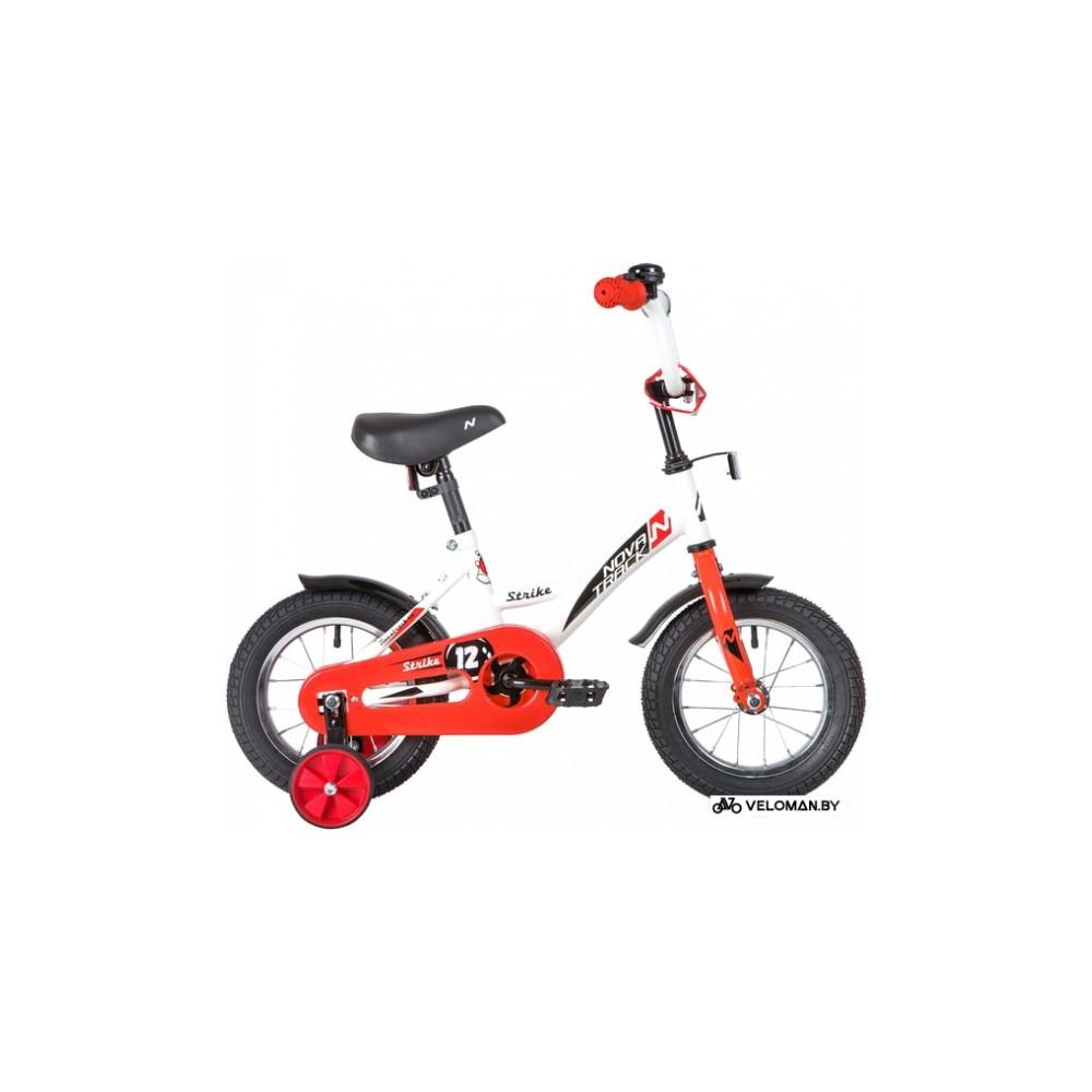 Детский велосипед Novatrack Strike 12 2020 123STRIKE.WTR20 (белый/красный)