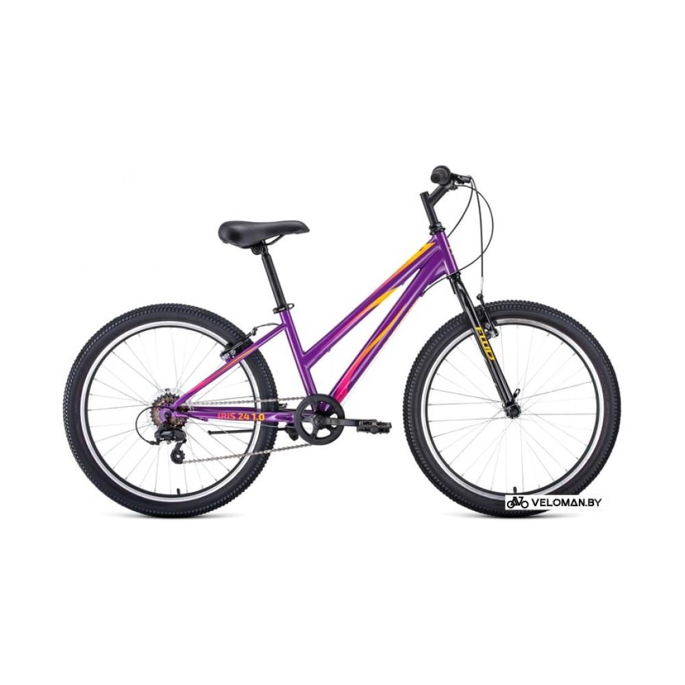 Велосипед Forward Iris 24 1.0 2020 (фиолетовый)