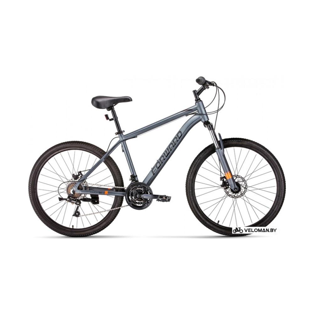 Велосипед Forward Hardi 26 2.0 D р.18 2022 (серый матовый/черный)