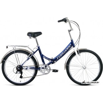 Велосипед городской Forward Valencia 24 2.0 2020 (синий)
