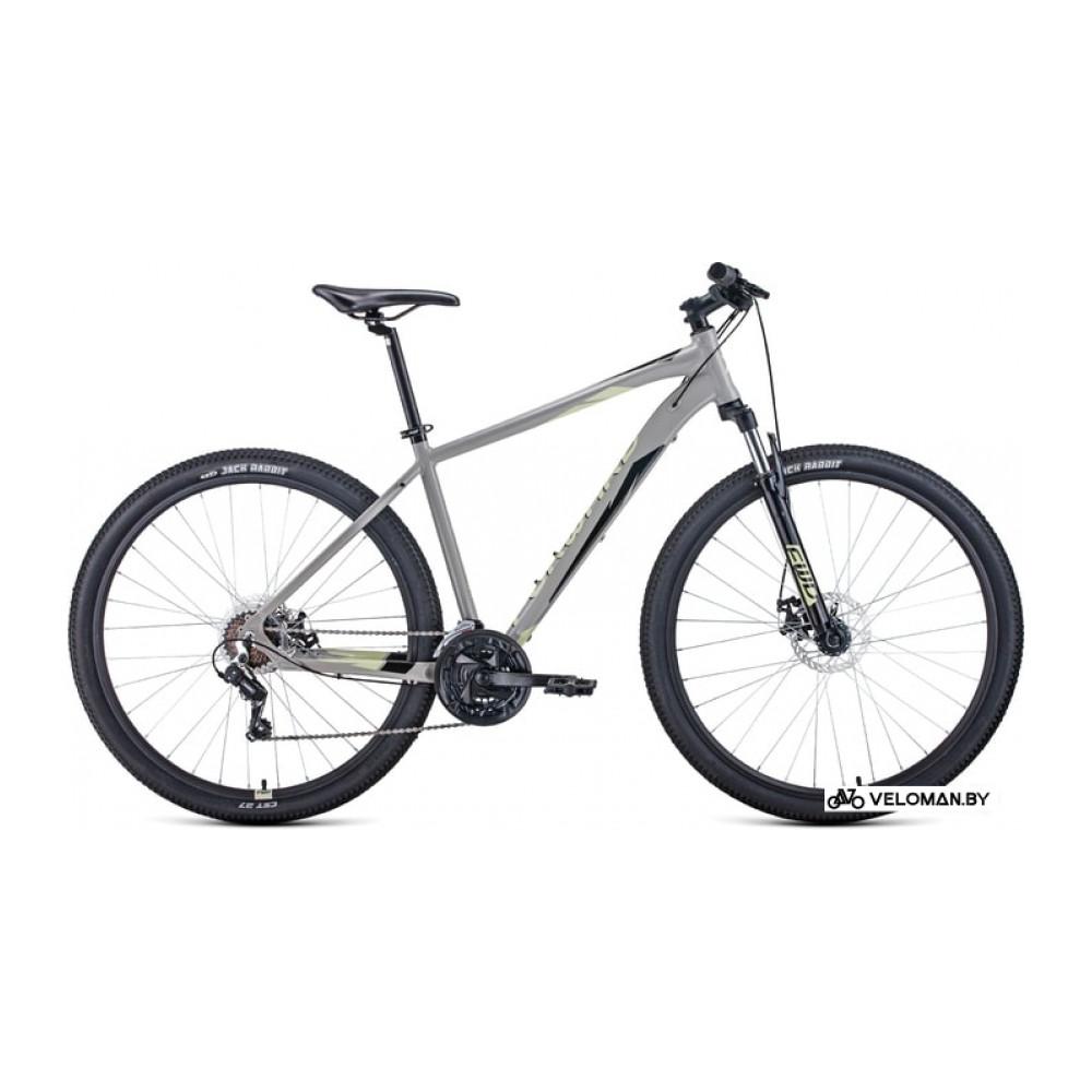 Велосипед горный Forward Apache 29 2.0 disc р.19 2021 (серый)