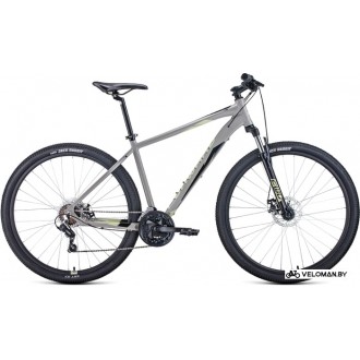 Велосипед горный Forward Apache 29 2.0 disc р.17 2021 (серый)