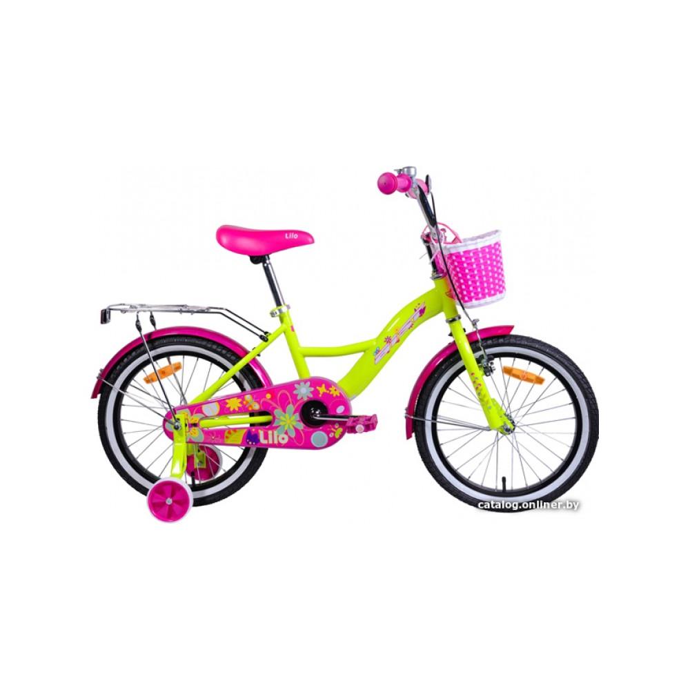 Детский велосипед AIST Lilo 18 2021 (желтый)
