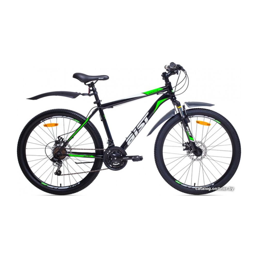 Велосипед AIST Quest Disc 26 р.18 2022 (черный/зеленый)