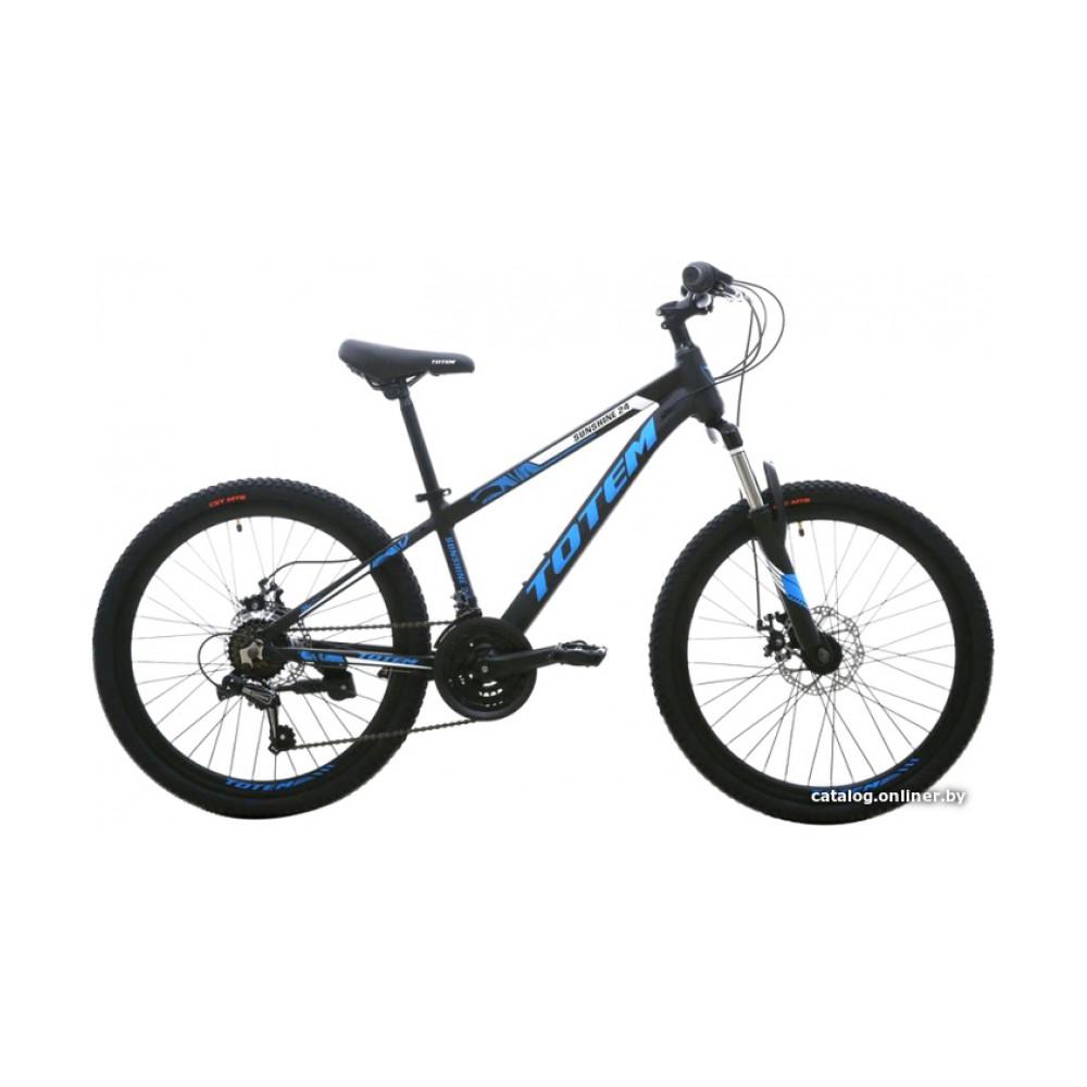 Велосипед горный Totem Sunshine 24 2022 (черный/синий)