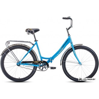 Велосипед городской Forward Sevilla 26 1.0 2022 (синий/серый)
