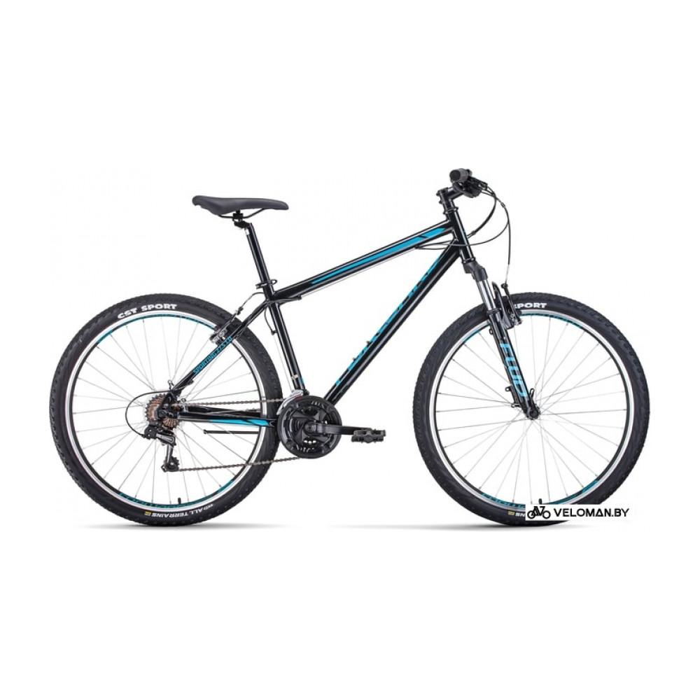 Велосипед горный Forward Sporting 27.5 1.2 р.19 2021 (черный/синий)