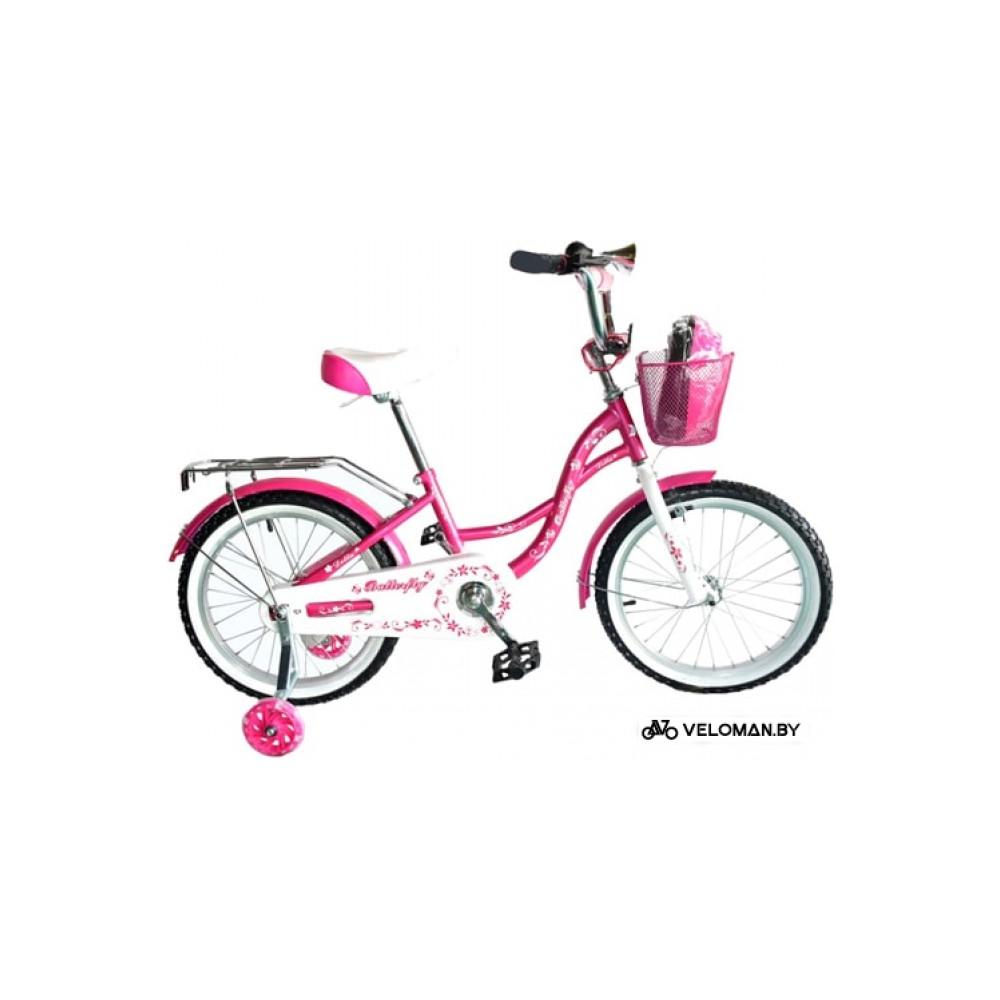 Детский велосипед Delta Butterfly 14 2020 (розовый)