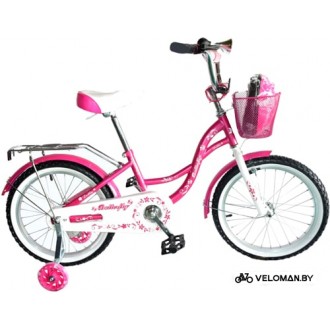 Детский велосипед Delta Butterfly 14 2020 (розовый)