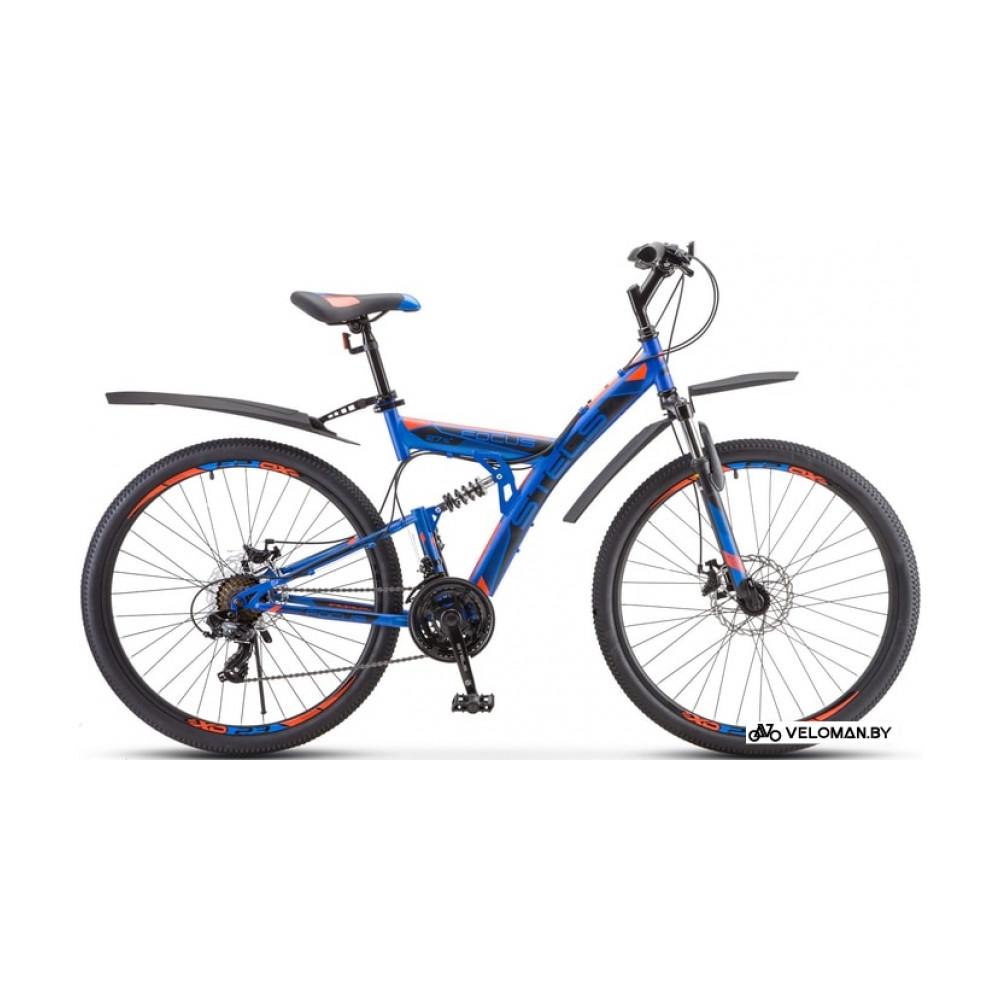 Велосипед горный Stels Focus MD 27.5 21-sp V010 2020 (синий/красный)