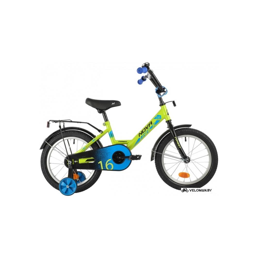 Детский велосипед Novatrack Forest 16 2021 161FOREST.GN21 (зеленый/черный)