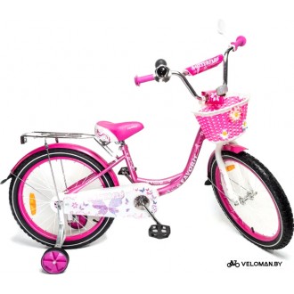 Детский велосипед Favorit Butterfly 20 2020 (розовый/белый)