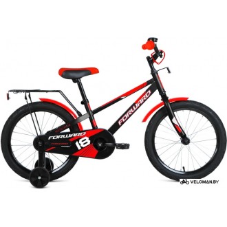 Детский велосипед Forward Meteor 18 2021 (черный/красный)
